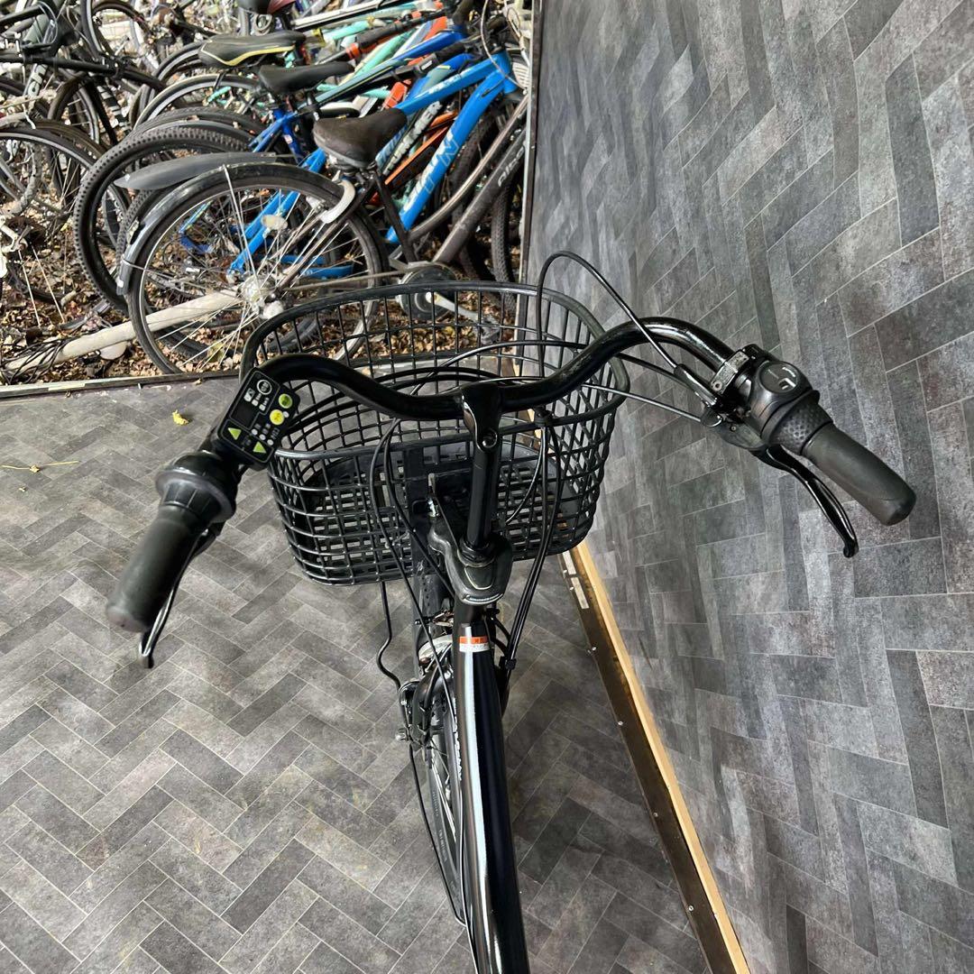 電動アシスト自転車 シティタイプ 黒バッテリー12。3AH