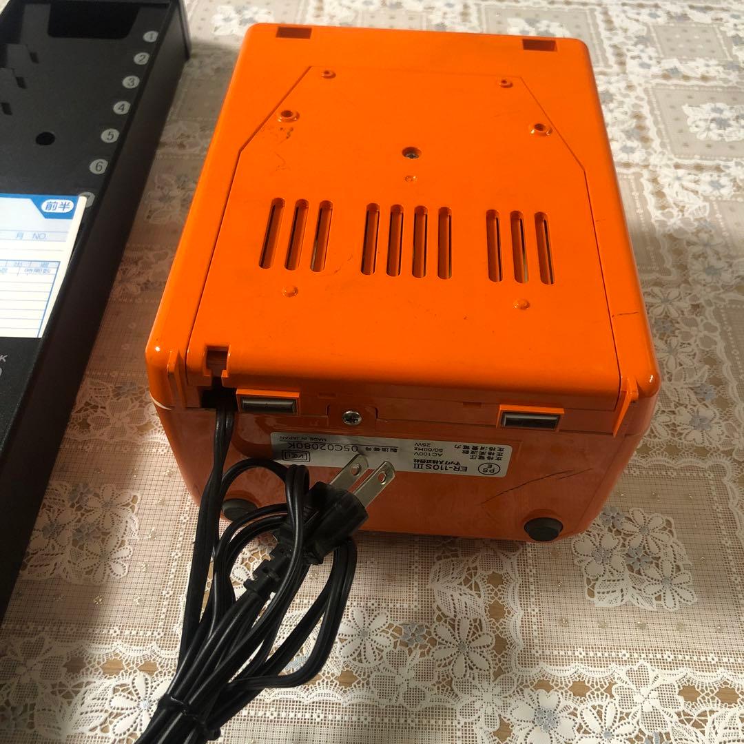 ♡MAX♡ER-110SⅢ一式セット♡タイムレコーダー♡レアカラーオレンジ♡