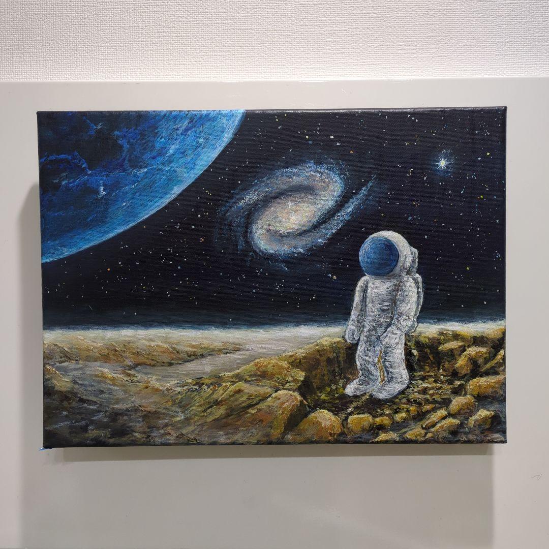 抽象画　絵画　作品名　あこがれ