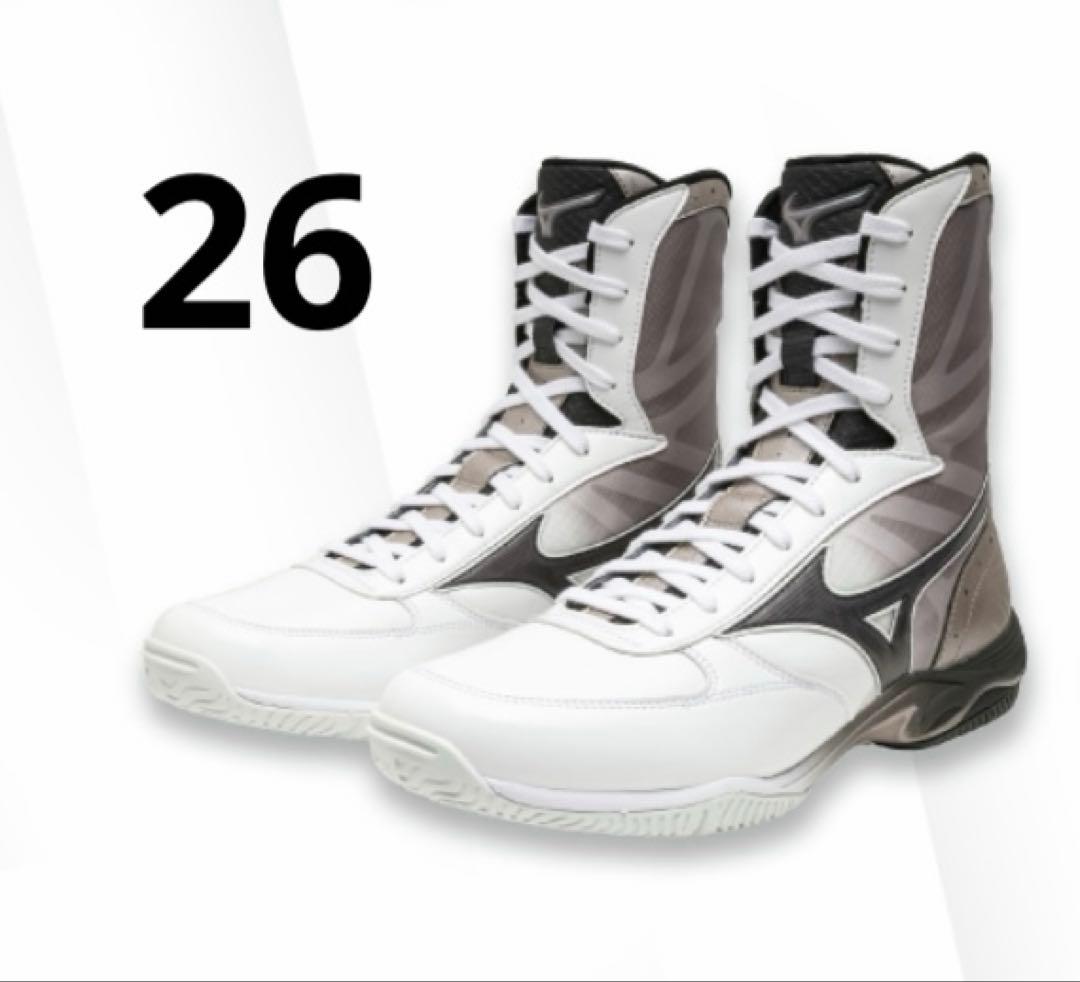 MIZUNO ボクシングシューズ ウエーブモンスターWhite 26 cm