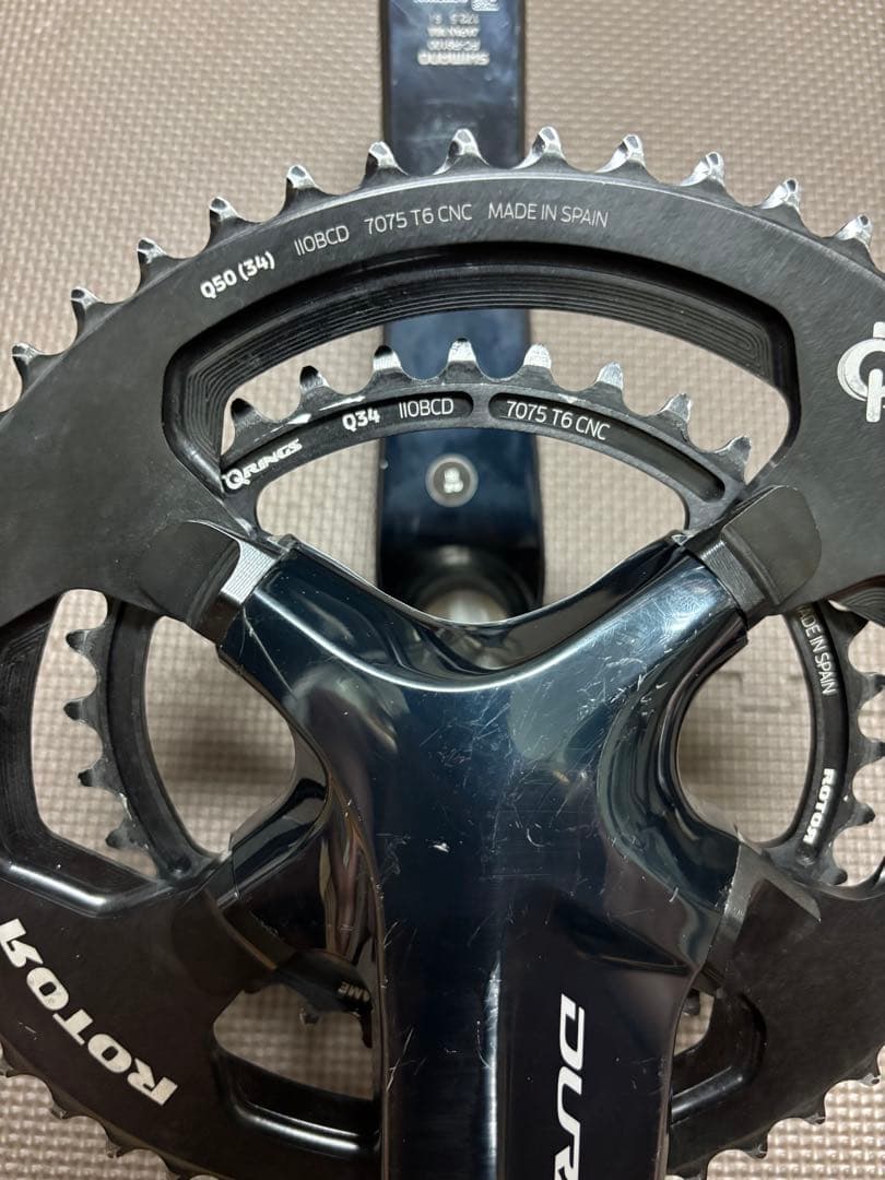 デュラエース FC-R9100 172.5mm11sQ-RINGS 50-34T