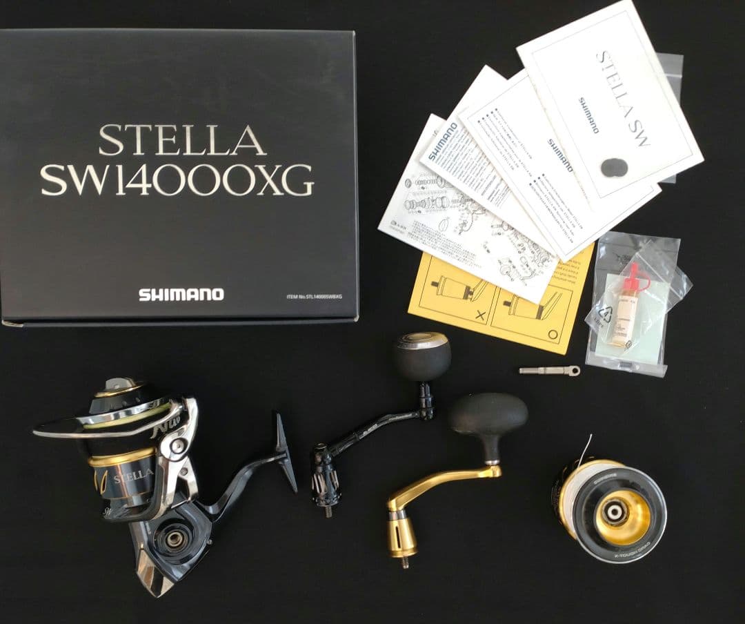 13ステラSW14000XG 替スプール、スタジオオーシャンマークハンドル付き