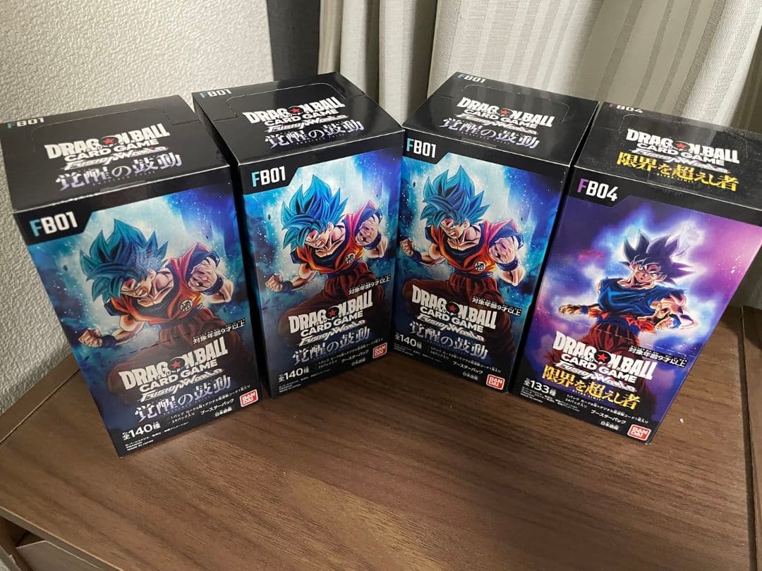 ドラゴンボール フュージョンワールド 覚醒の鼓動 限界を超えし者 計4box