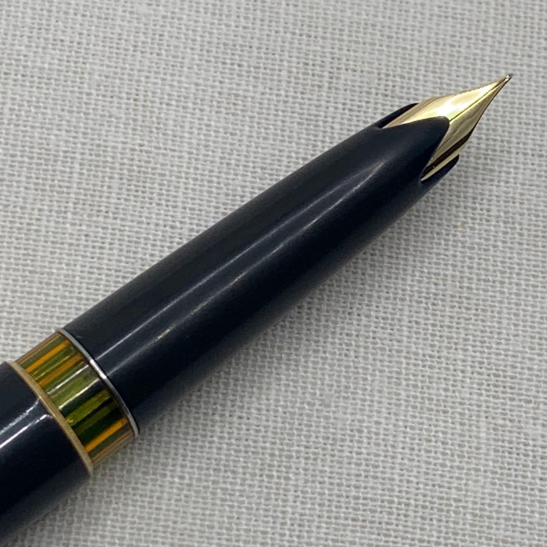 【希少良品】モンブラン no.12 グレー軸　18C EF 万年筆