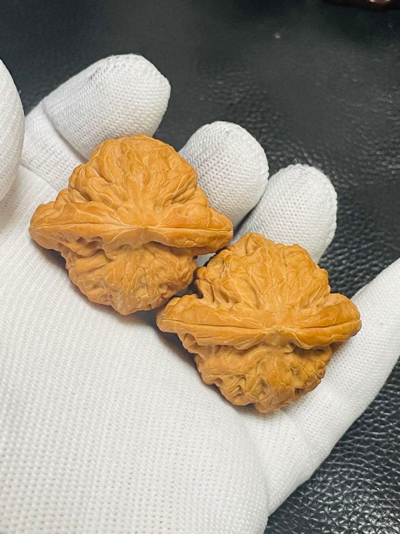 厚揚げNo.414❤️遊ぶクルミ　文玩核桃 希少変高級種山平底锅（