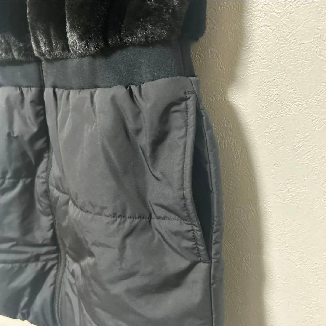 BEAMS GOLF ボア　中綿　ドッキング　ワンピース　ブラック　Mサイズ