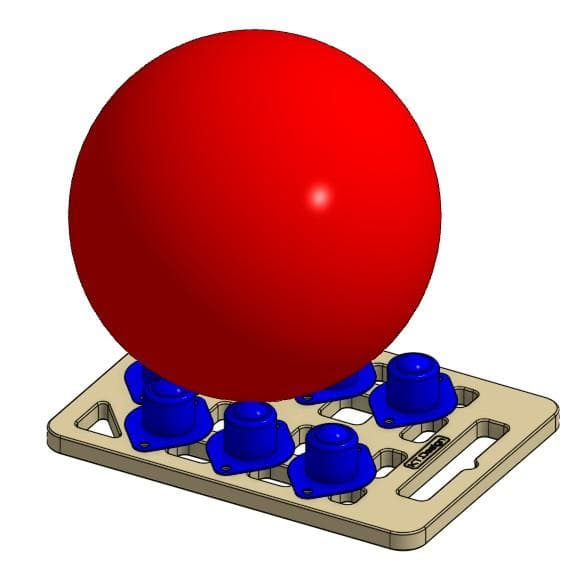 【新設計！】めざせ高回転！ボウリングボール リリース練習器 ボードタイプ！