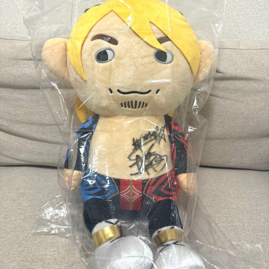 新日本プロレス　棚橋弘至でかぴょんすけサイン付き