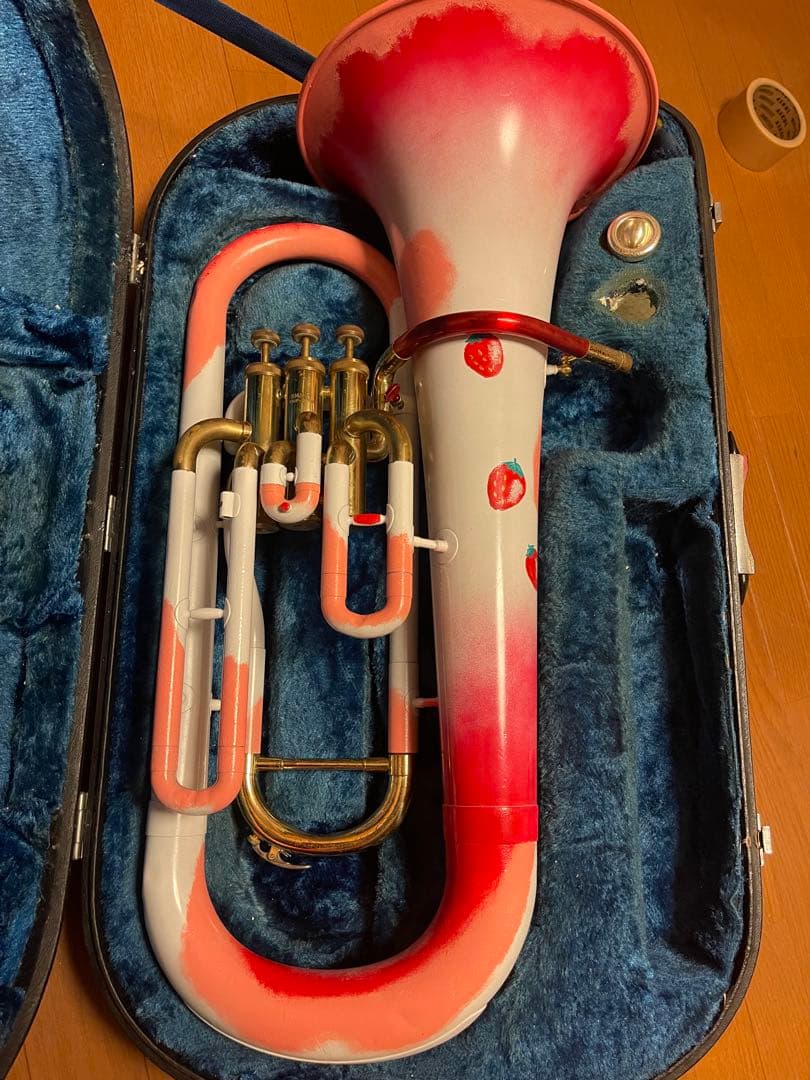 。。YAMAHA YEP-201 B♭管を「いちごパフェ」。