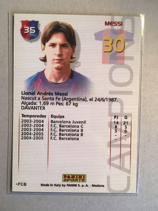 2004 PANINI リオネル・メッシ RC W杯