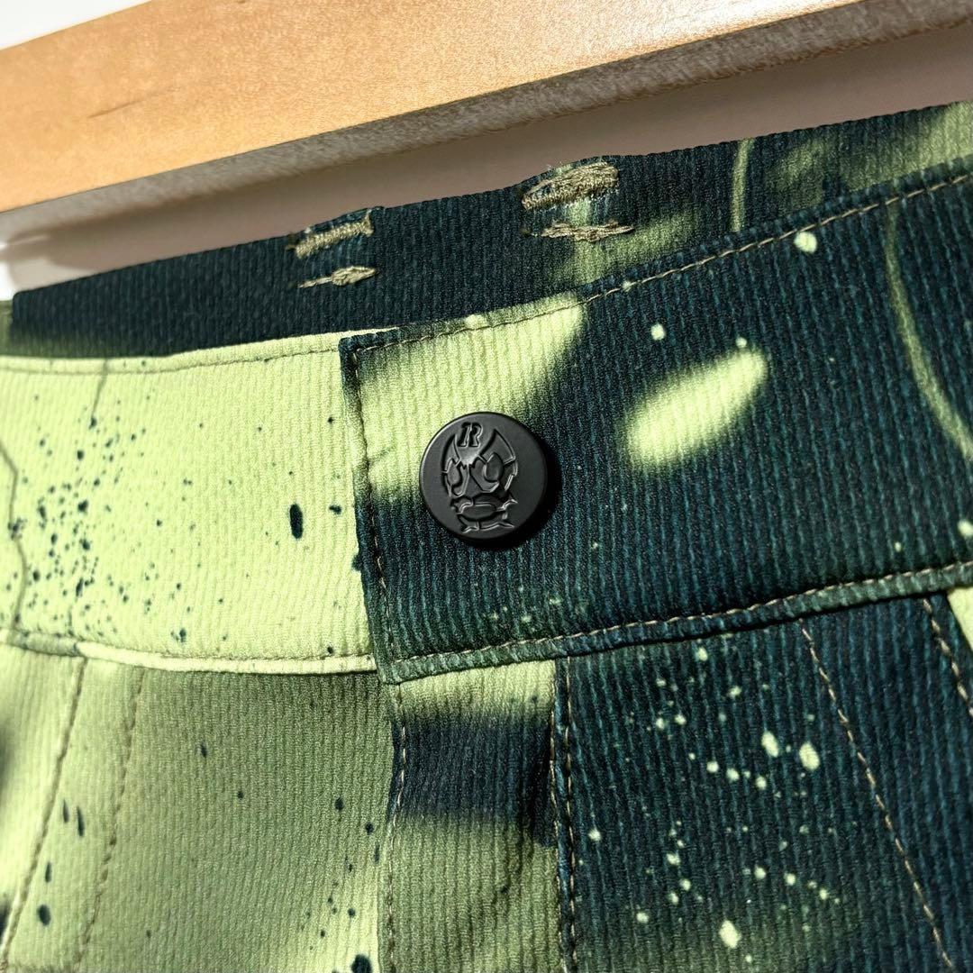 新品 ラッセルノ ゴルフ ロゴ ストレッチ ショーツ スプレー カーキ M 4