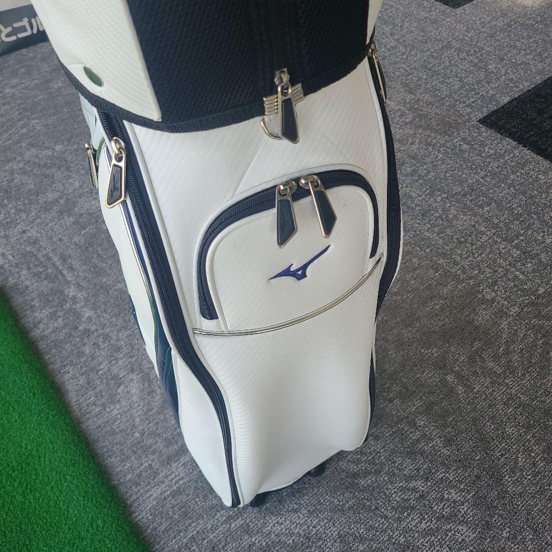 Mizuno キャディバッグ ホワイト×ネイビー ミズノ