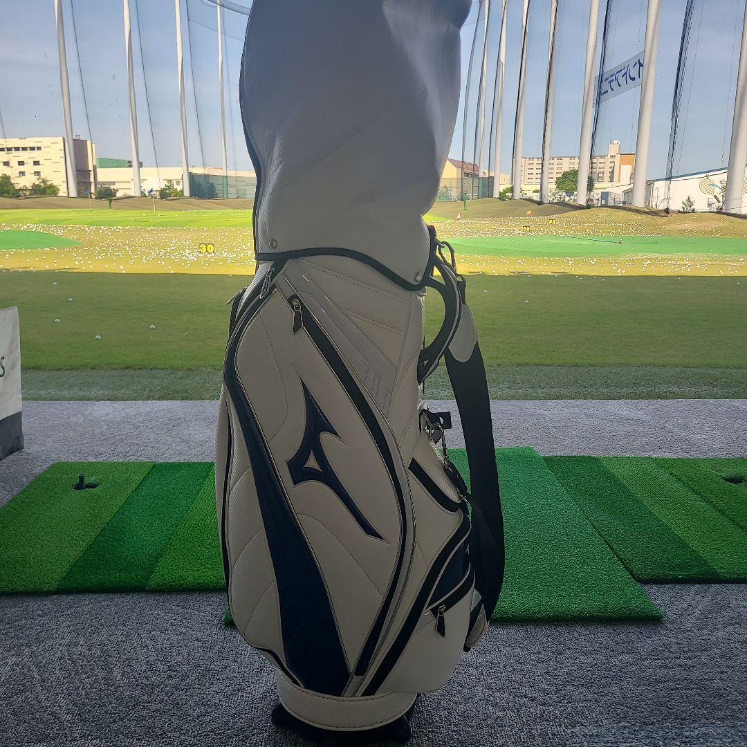 Mizuno キャディバッグ ホワイト×ネイビー ミズノ
