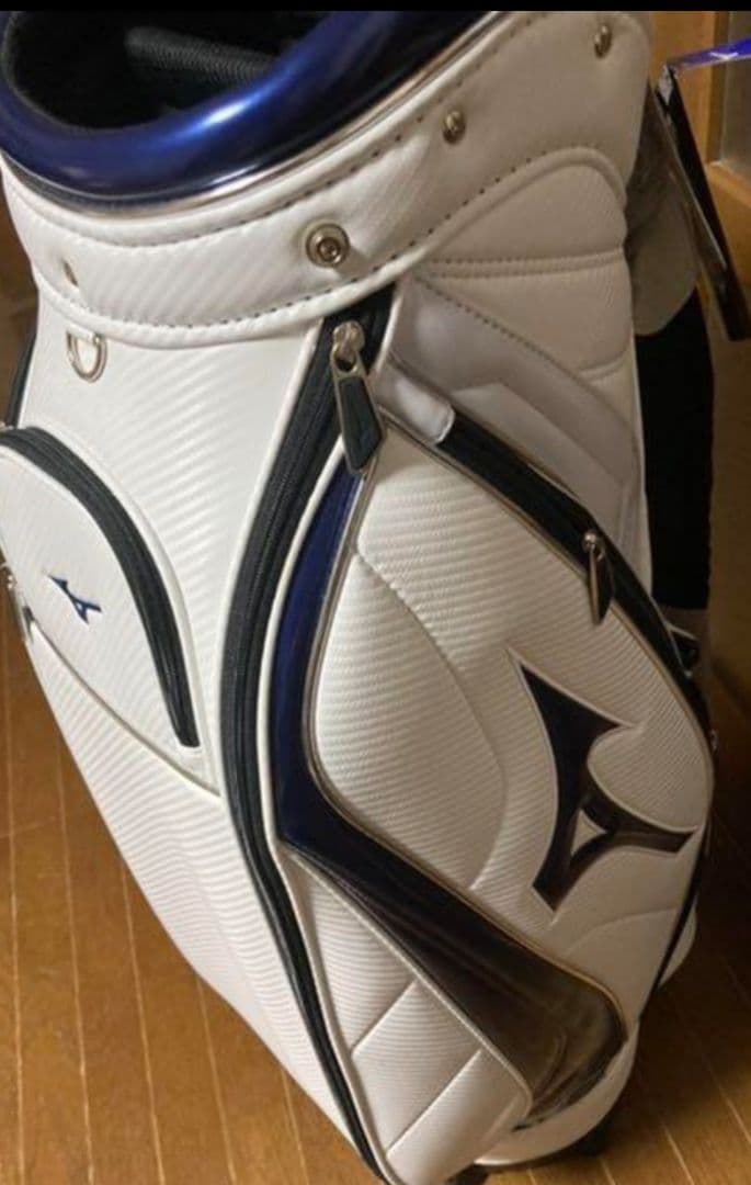Mizuno キャディバッグ ホワイト×ネイビー ミズノ