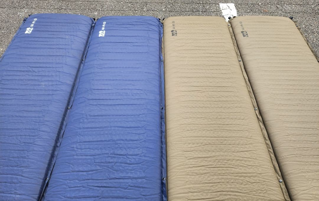 A/WAQ ワック インフレータブルマット　8cm 2個セット ネイビー