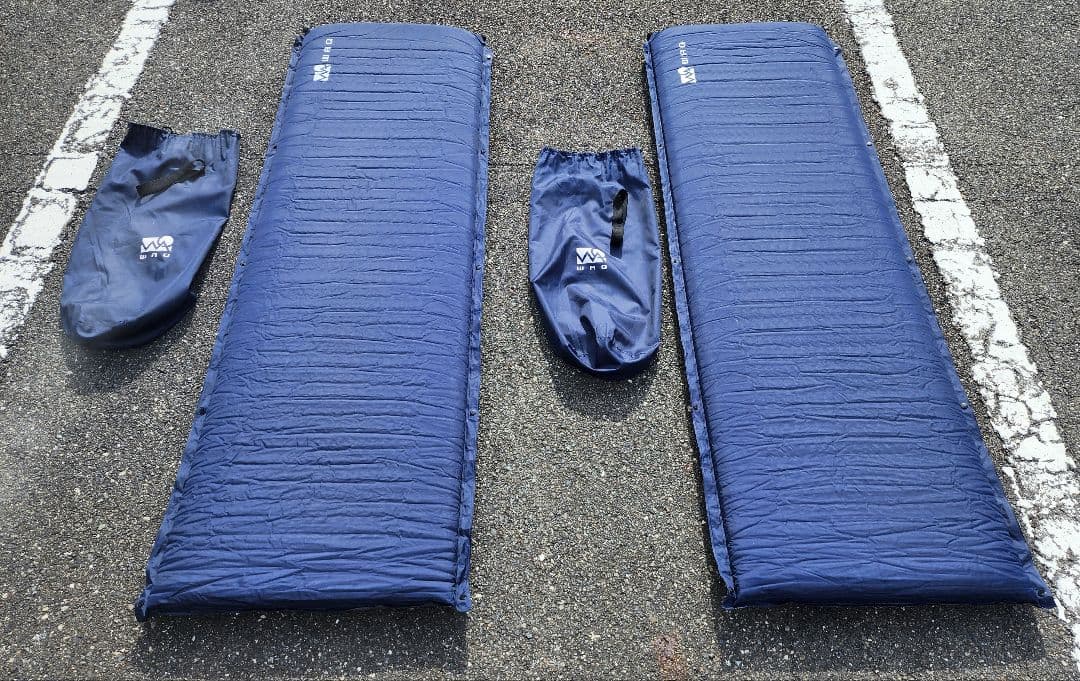 A/WAQ ワック インフレータブルマット　8cm 2個セット ネイビー