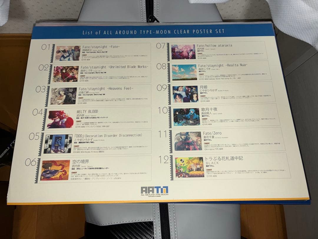 TYPE-MOON クリアポスターセット