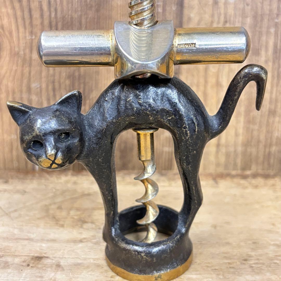 vintage MONOPOLE モノポール黒猫 ワインオープナー