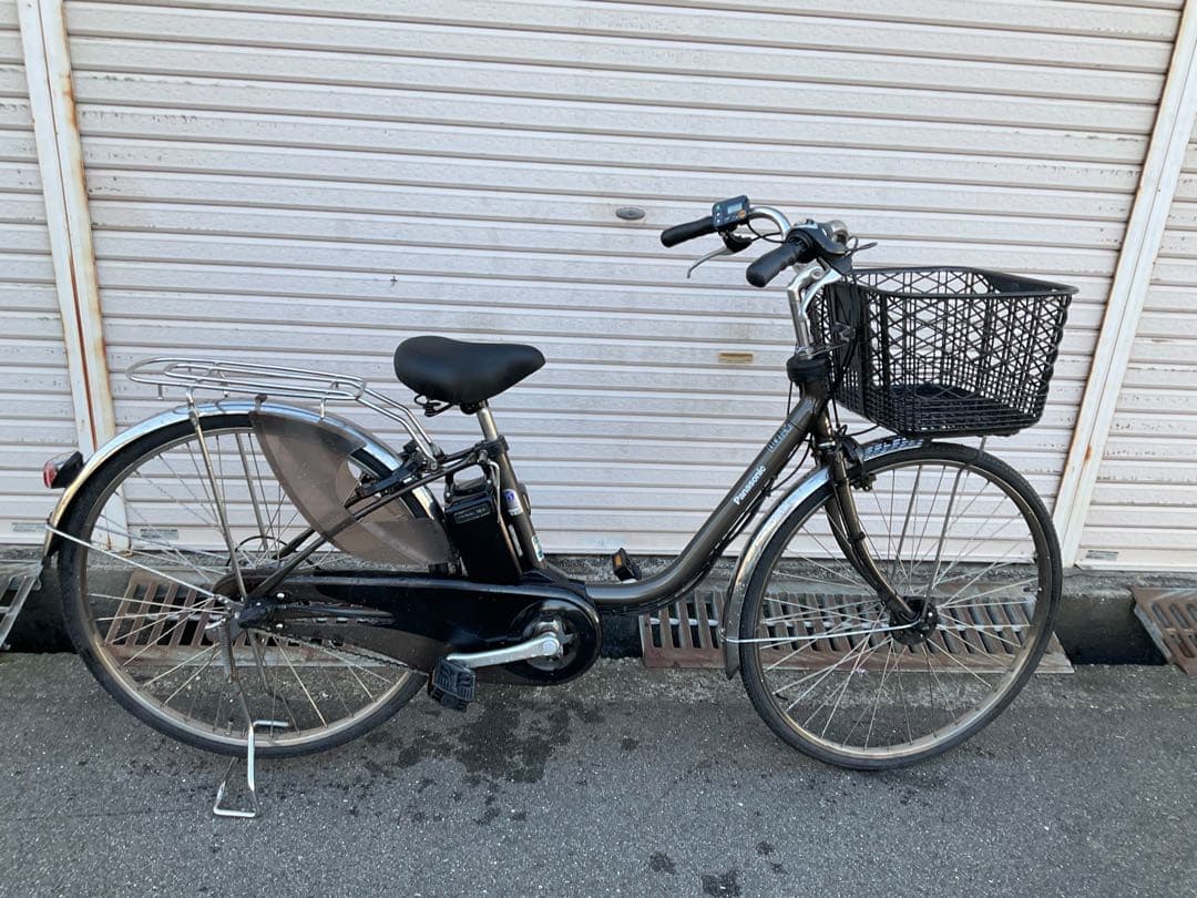 パナソニック最新機種電動アシスト自転車viviDX26インチグレー系ボディー