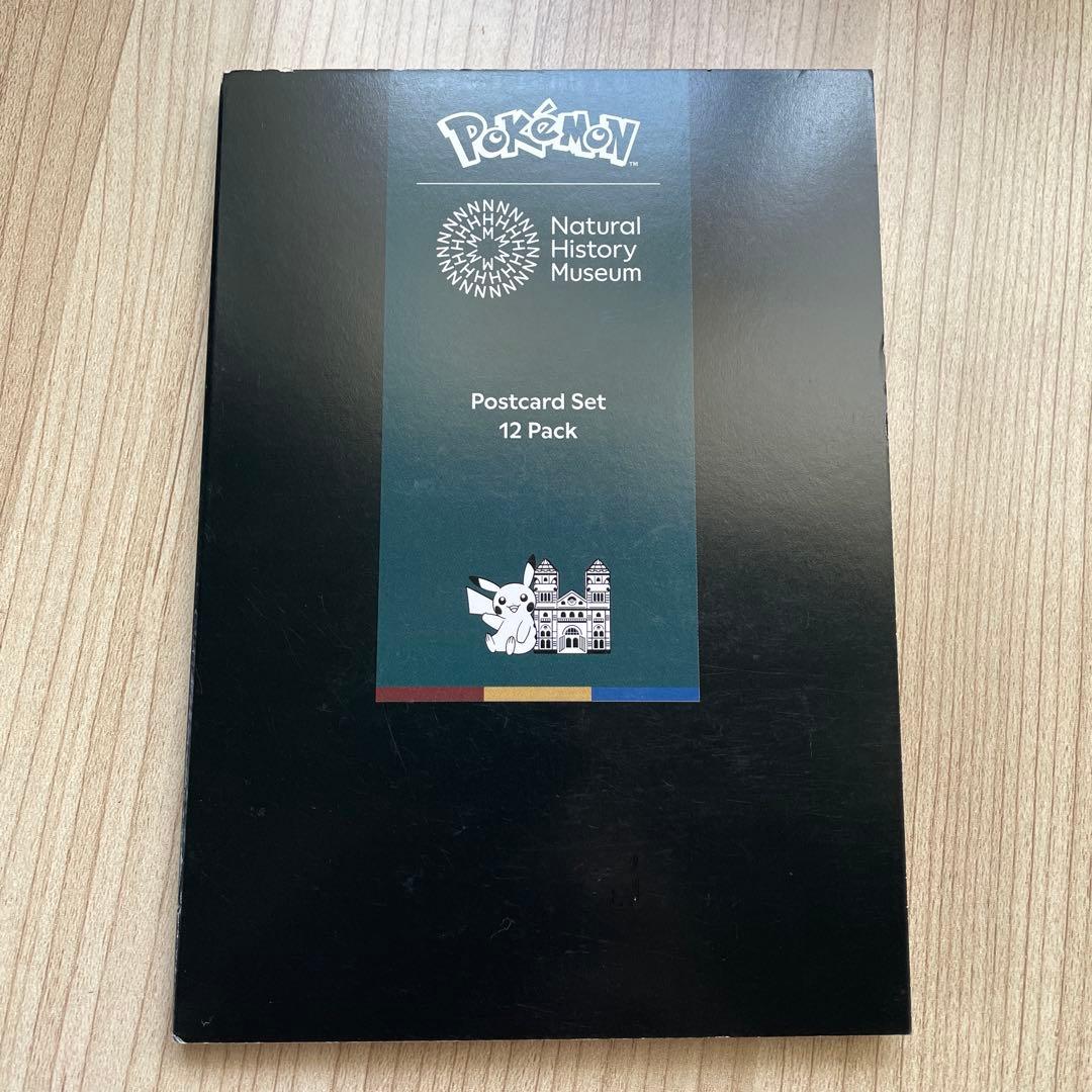 【希少新品】ポケモン30周年 ロンドン自然史博物館 コラボ ポストカード12枚