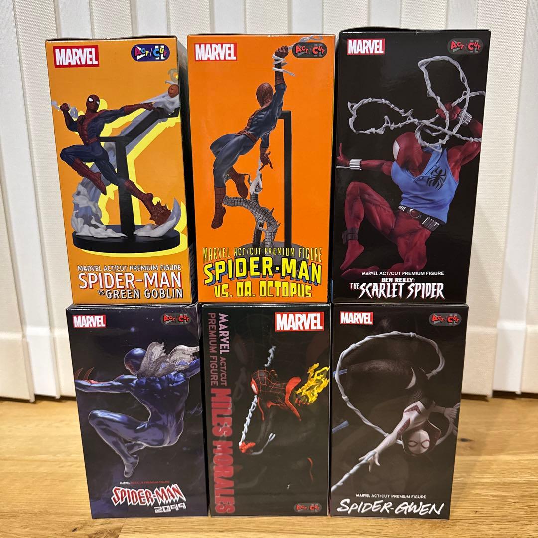 【未開封】ACT/CUT MARVEL スパイダーマン 6種セット