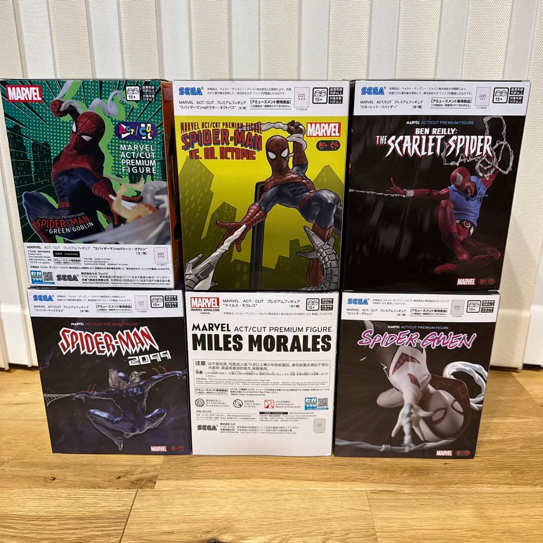【未開封】ACT/CUT MARVEL スパイダーマン 6種セット