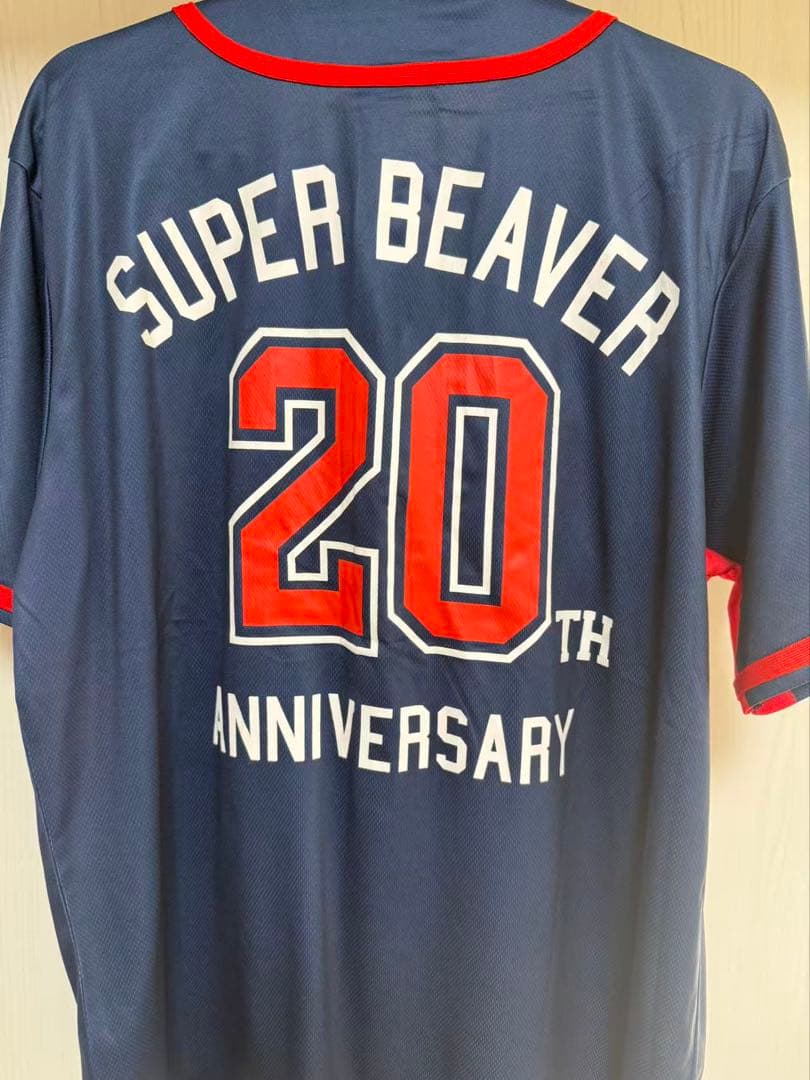 super beaver 20th ベースボールシャツ ネイビーM