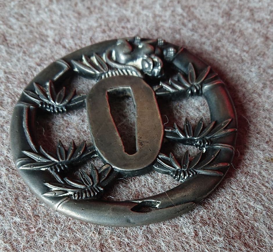 刀の鐔 銅製ツー2