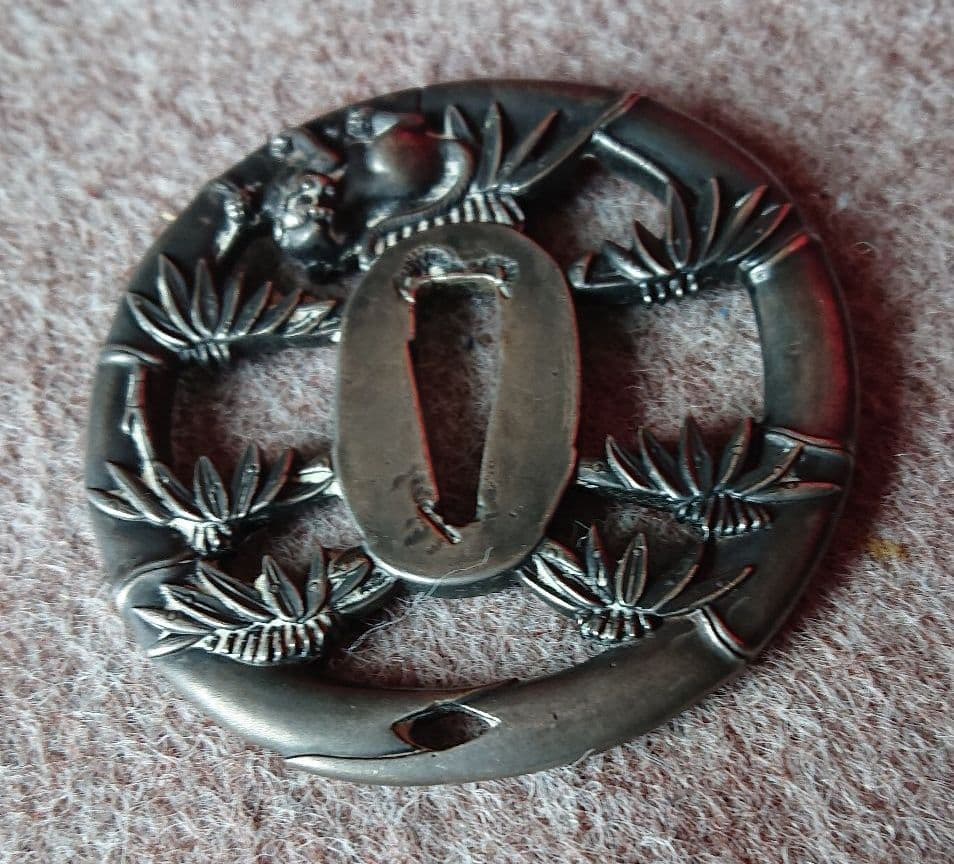 刀の鐔 銅製ツー2