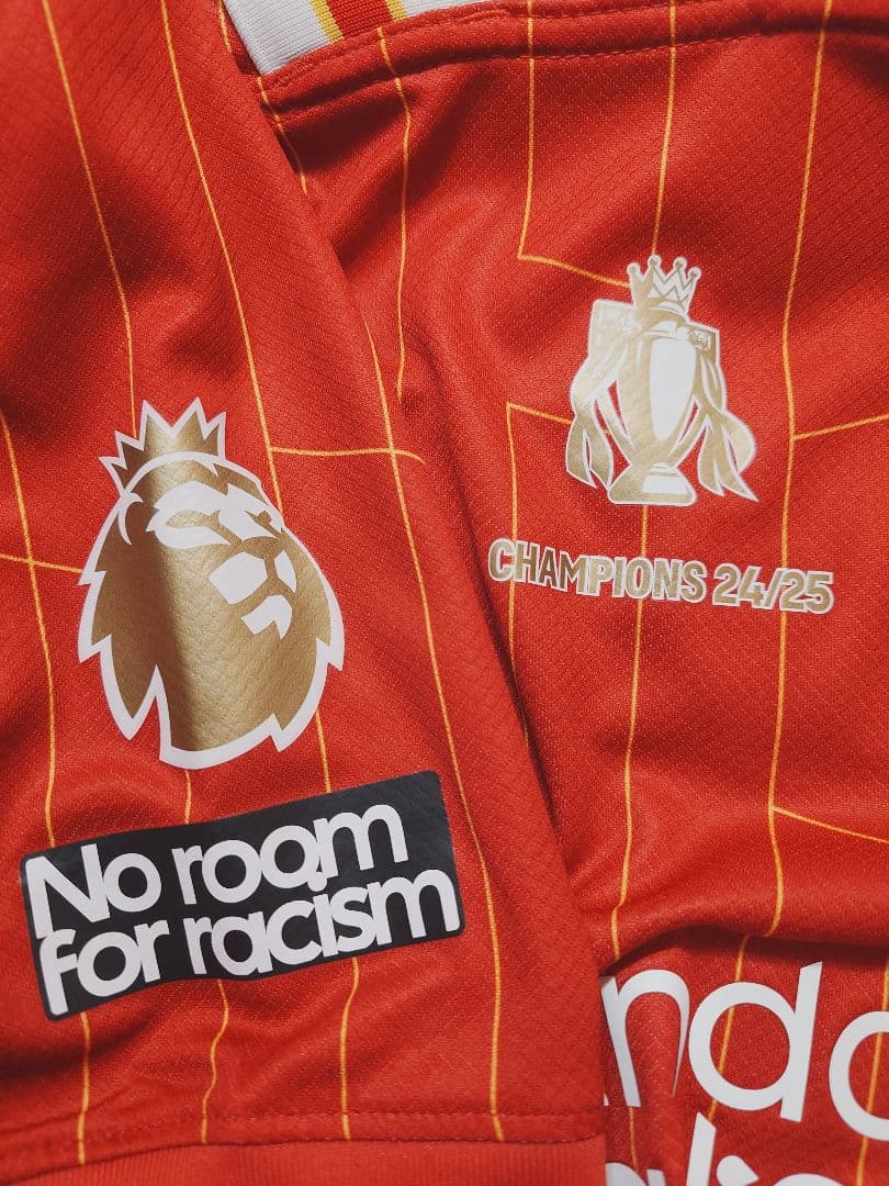 リバプール　24-25　ホーム　プレミアリーグ優勝記念ユニフォーム