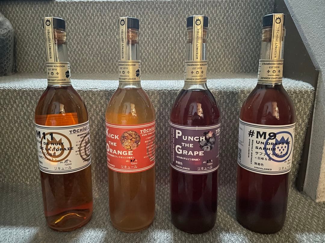 4本セット 飲み比べリキュール酒　栃木産　トチギリキュール 2018