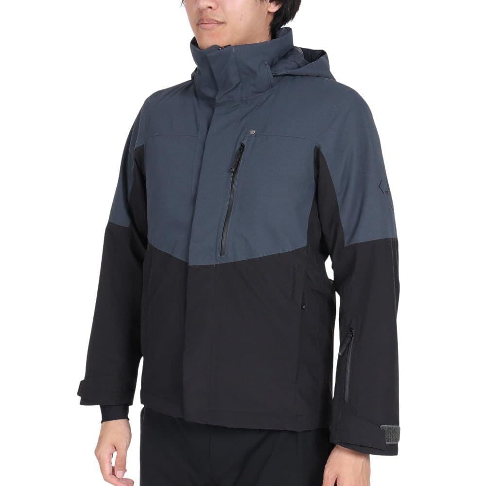 【美品】SALOMON サロモン スキーウェア ジャケット XS グレー/黒