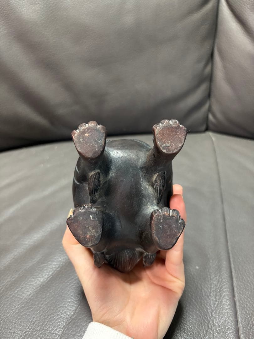 獅子　香炉　置物