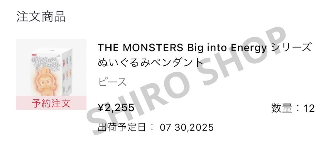 POPMART LABUBU Big into Energy アソート　新品