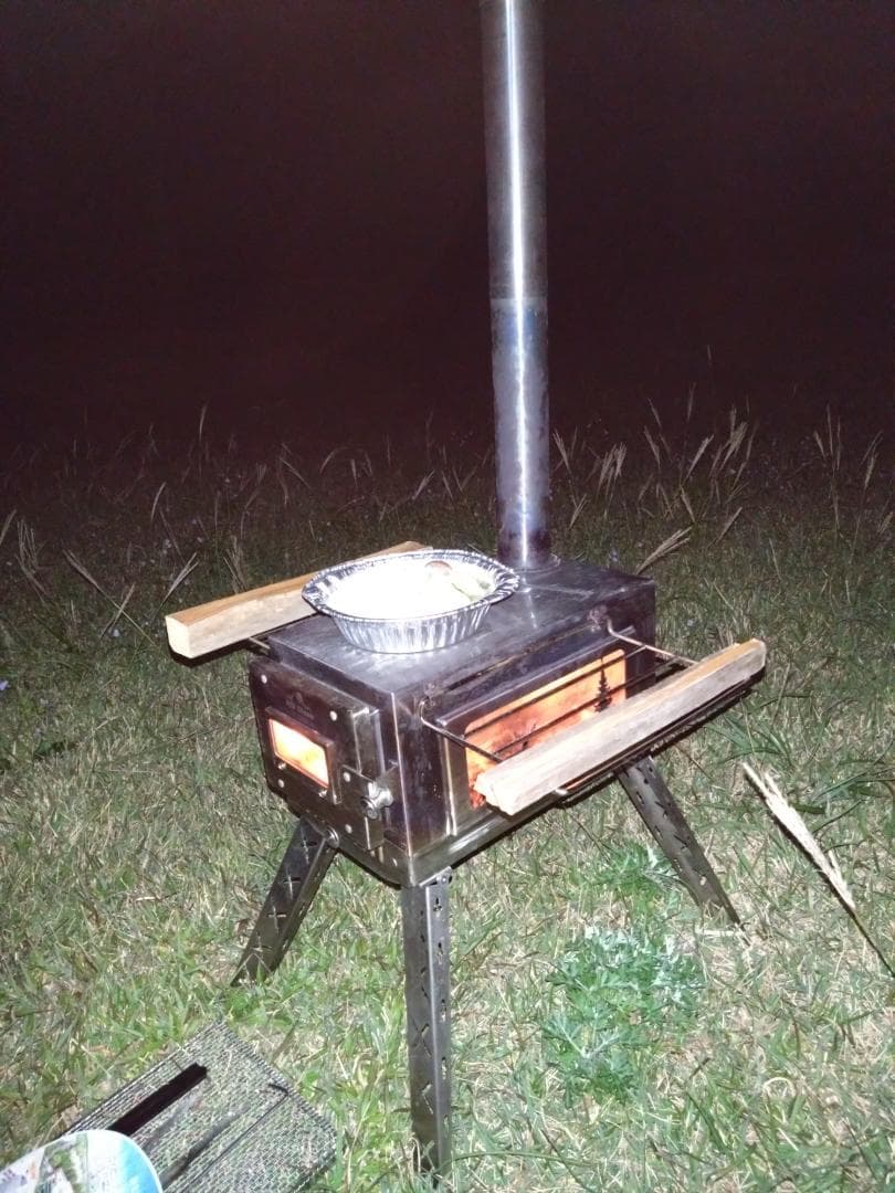 薪ストーブ 煙突アウトドア BBQ 焚火 折りたたみ ステンレス