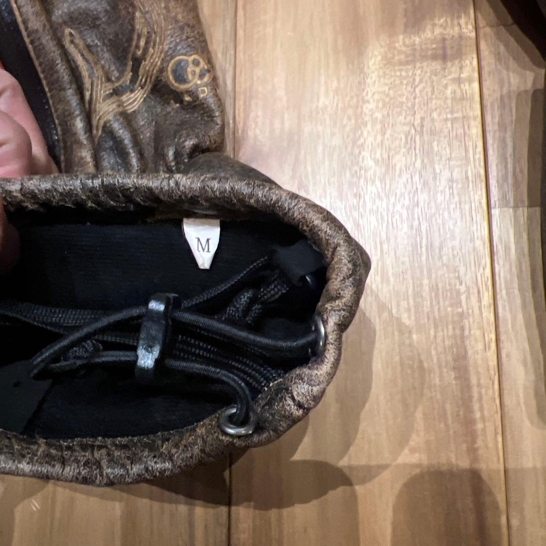 HIMARAK 防水ミトングローブ ブラウン/オレンジ