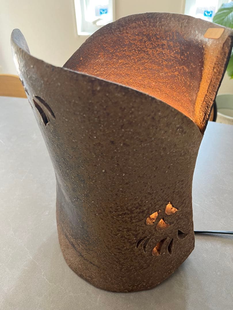 備前焼　間接照明　陶器照明