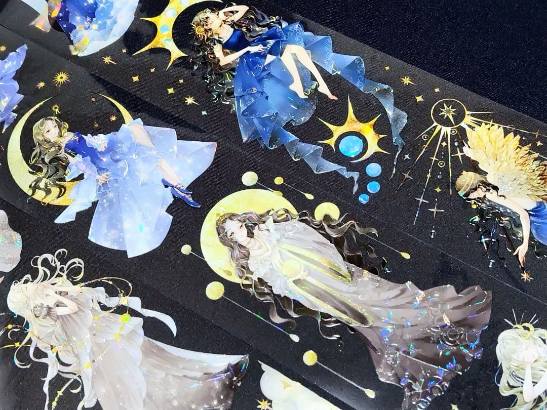 切売 719★ 海外 マスキングテープ マステ PET 装飾 人物 贝壳光