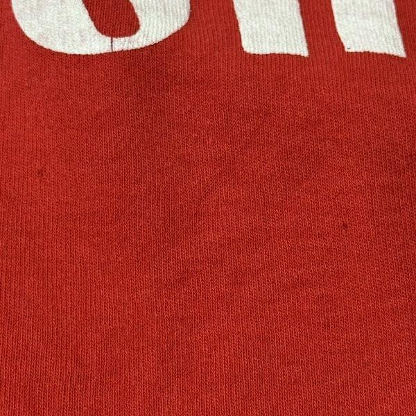 80s 当時物 CANON ラガーシャツ 襟付き ロンT 両面プリント キャノン