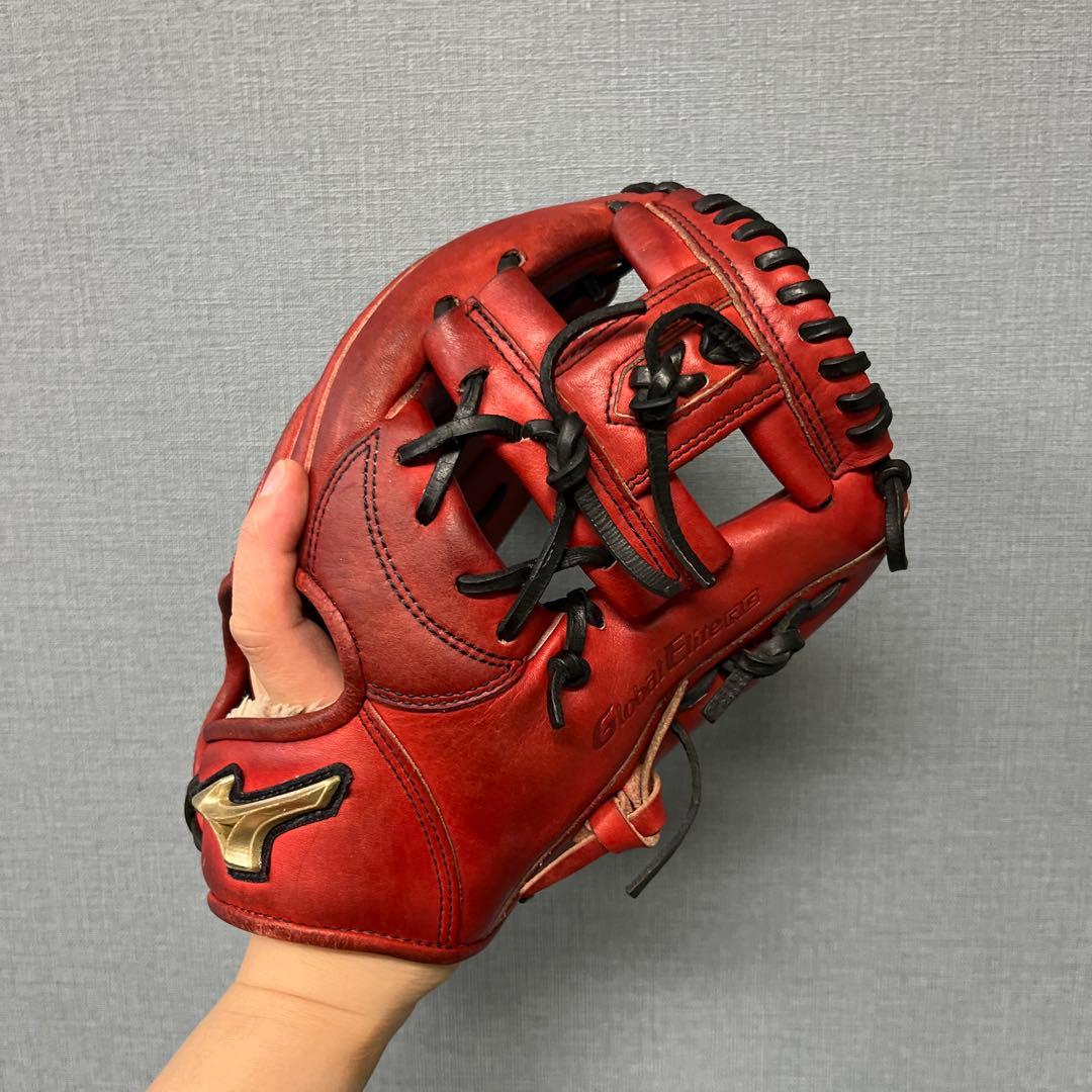 1098 ミズノ グローバルエリート 型抜群 即戦力 軟式少年 内野手用グローブ