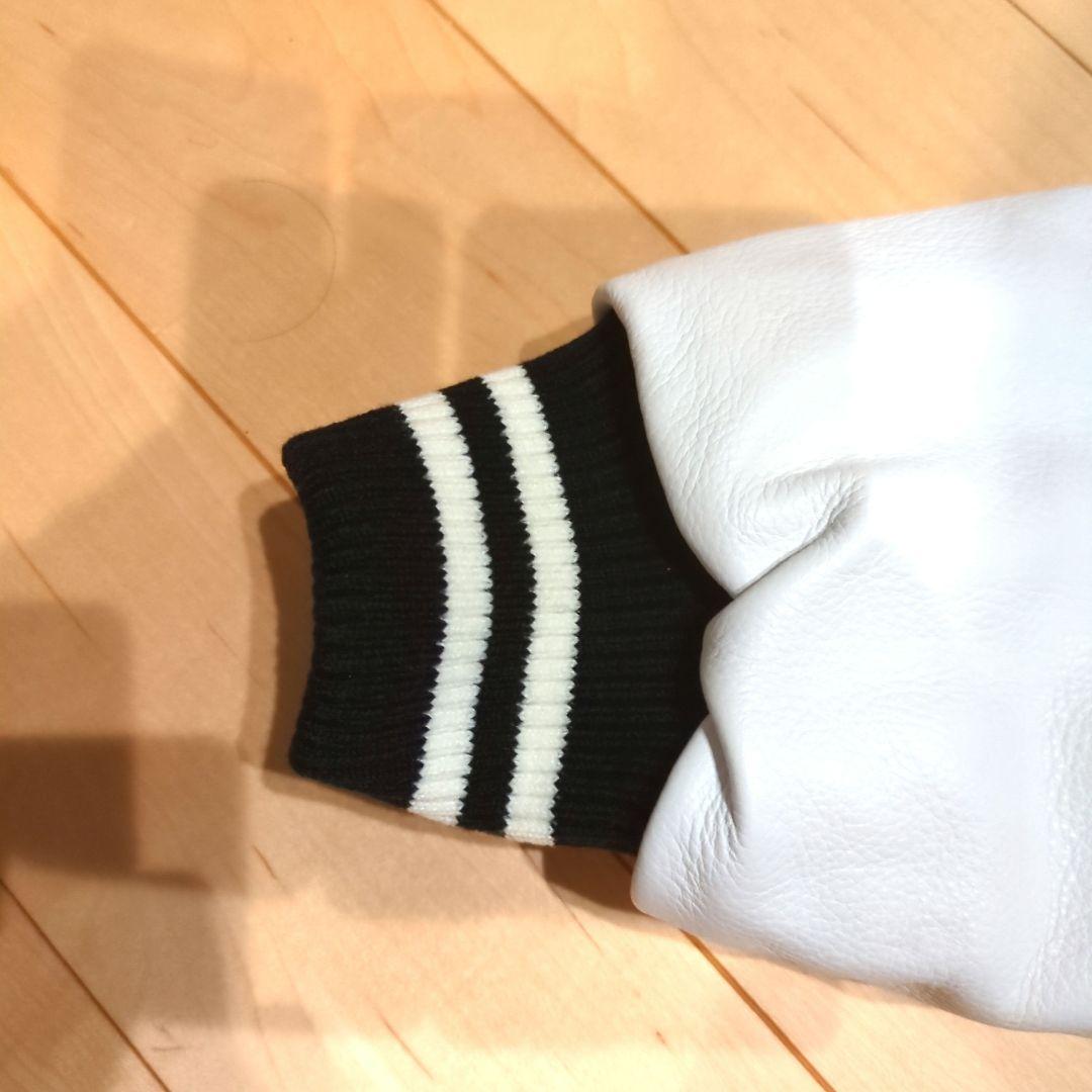 LE SSERAFIM × PEACHES VARSITY JACKET L