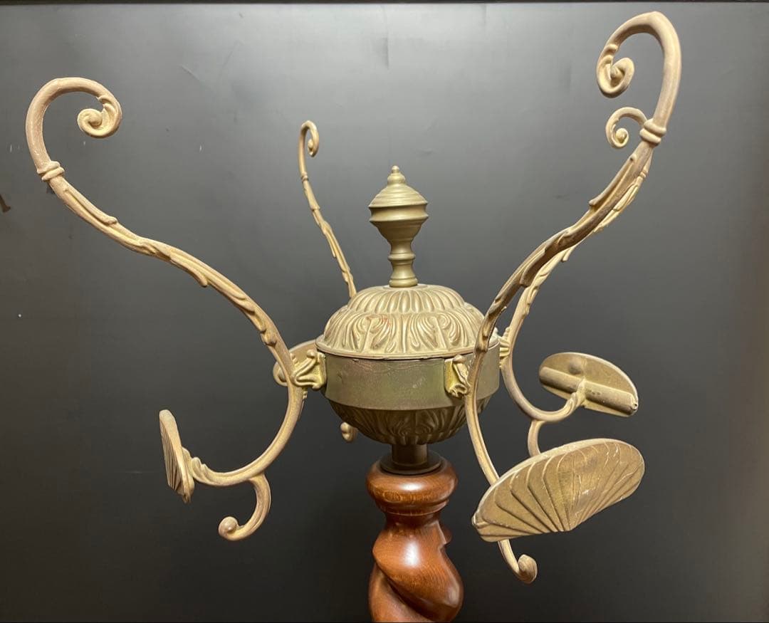 アンティーク　イタリア製　ポールハンガー　ポールスタンド　コートハンガー