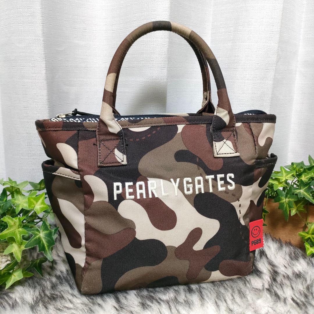 美品 パーリーゲイツ ハンドバッグ カモフラ PEARLY GATES バッグ