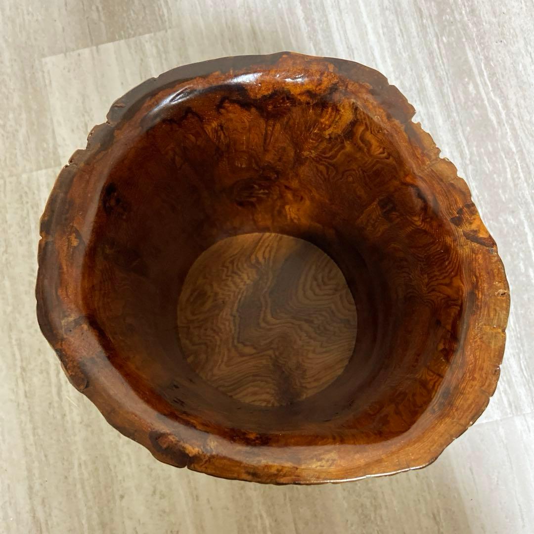 屋久杉　 花器　花瓶　置物　入れ物