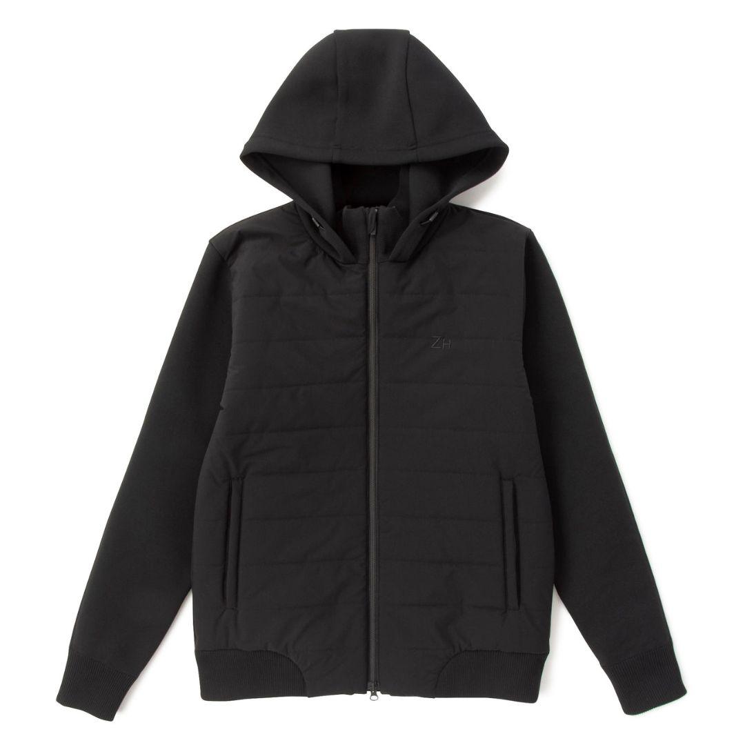 ゼロハリバートンゴルフ ZHG-A14 中綿+セータージャケット Mサイズ 黒