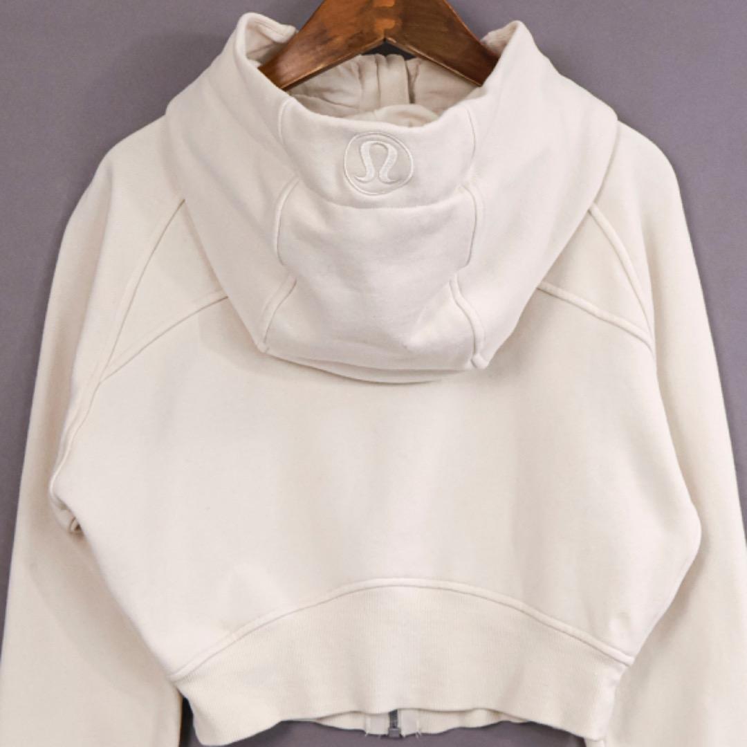 H5443-54◾️ルルレモン　裏起毛フルジップクロップドパーカー