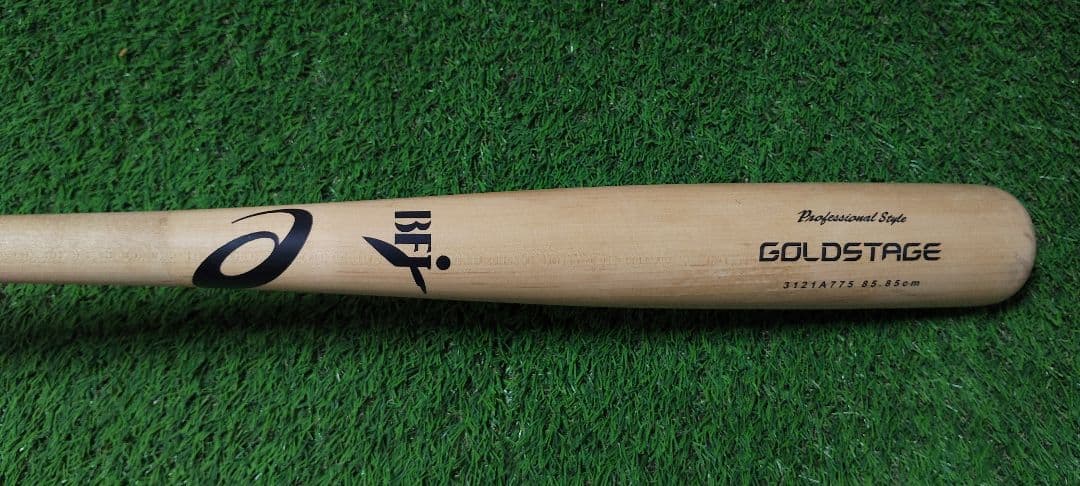 アシックス　田中広輔　木製バット　②　フレアグリップ