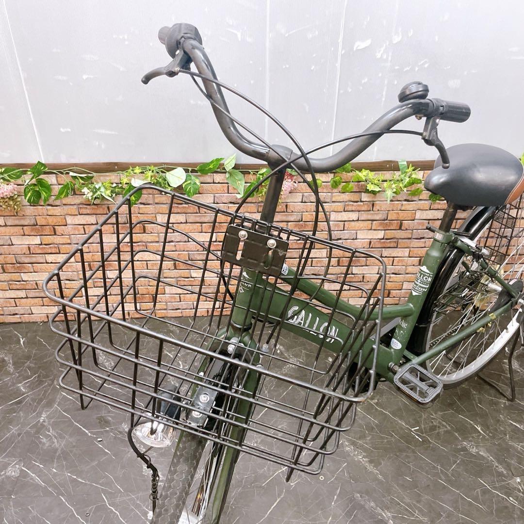 【44】一般車 ママチャリ GALLON カーキー 27インチ