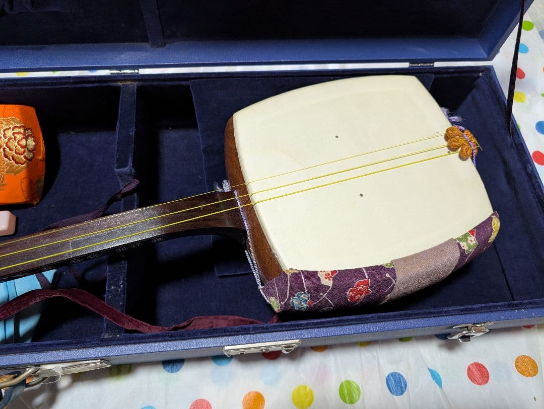 ☆Tetsu☆三味線本体とハードケースセット(やぶれなし)