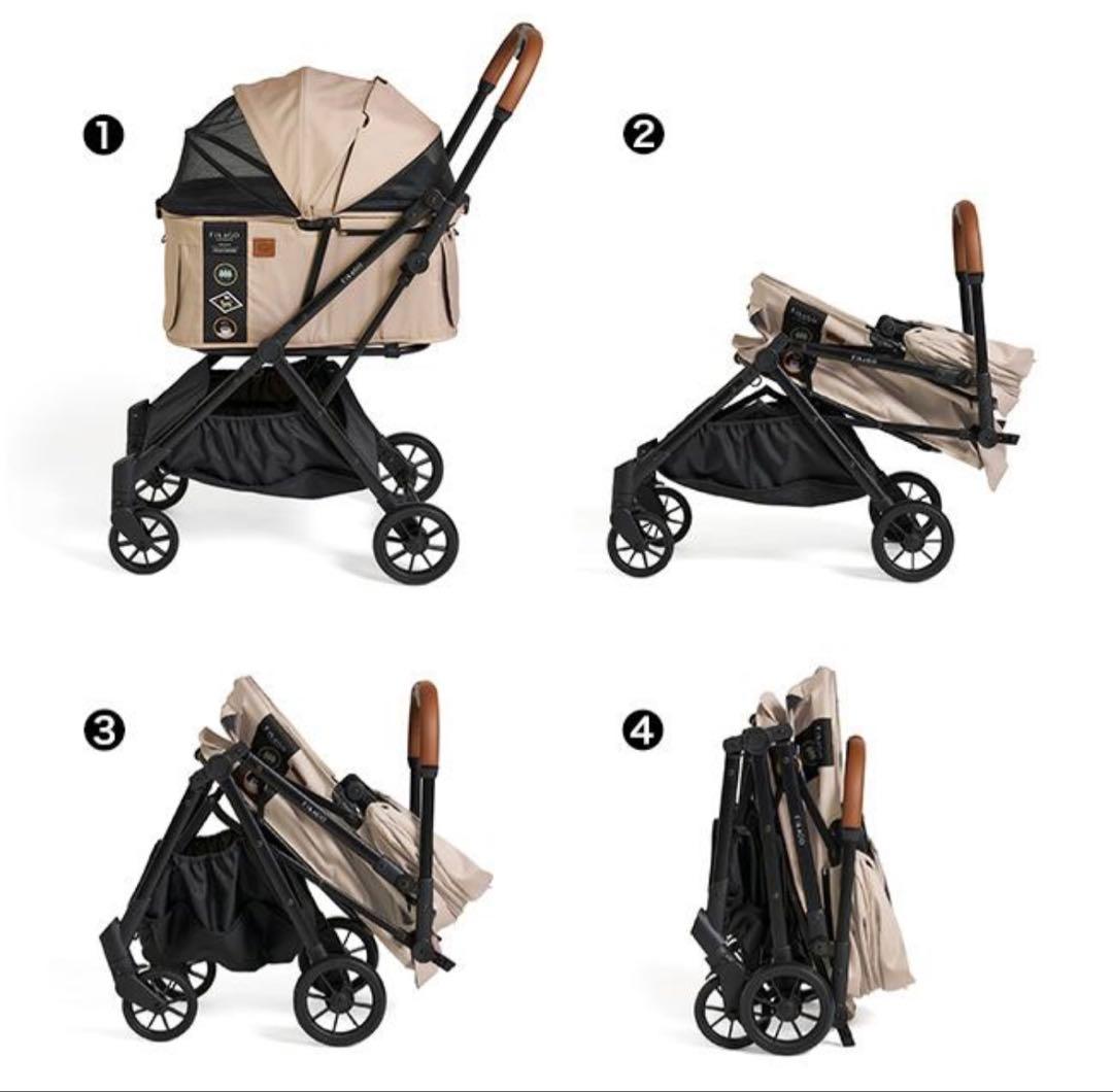 FikaGo フィカゴー フリートゥゴー 2ペットカート ヒュッゲベージュ